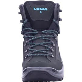 Lowa Renegade GTX Mid Damen Slim Asphalt/Türkis 38