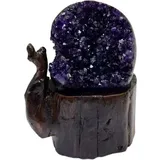 Natürlicher Amethyst-Kristallcluster Uruguay-Geode 2,2 Pfund