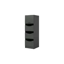 Möbel Kraft Frillensee Wäscheschrank 60 x 195 cm Grau