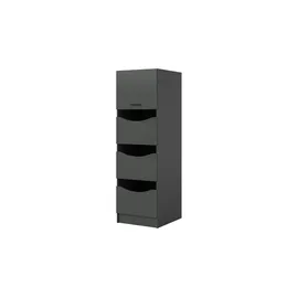 Möbel Kraft Frillensee Wäscheschrank 60 x 195 cm Grau