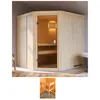 Sauna KARIBU Bodo, beige (natur), (ohne Ofen), Saunen