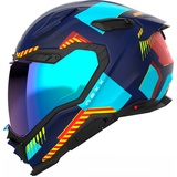 NEXX X.WST3 Fluence, Integralhelm - Schwarz/Blau/Rot - S