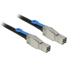 DeLock Festplatten Anschlusskabel [1x Mini-SAS-Stecker (SFF-8644) - 1x Mini-SAS-Stecker (SFF-8644)] 2.00 m Schwarz