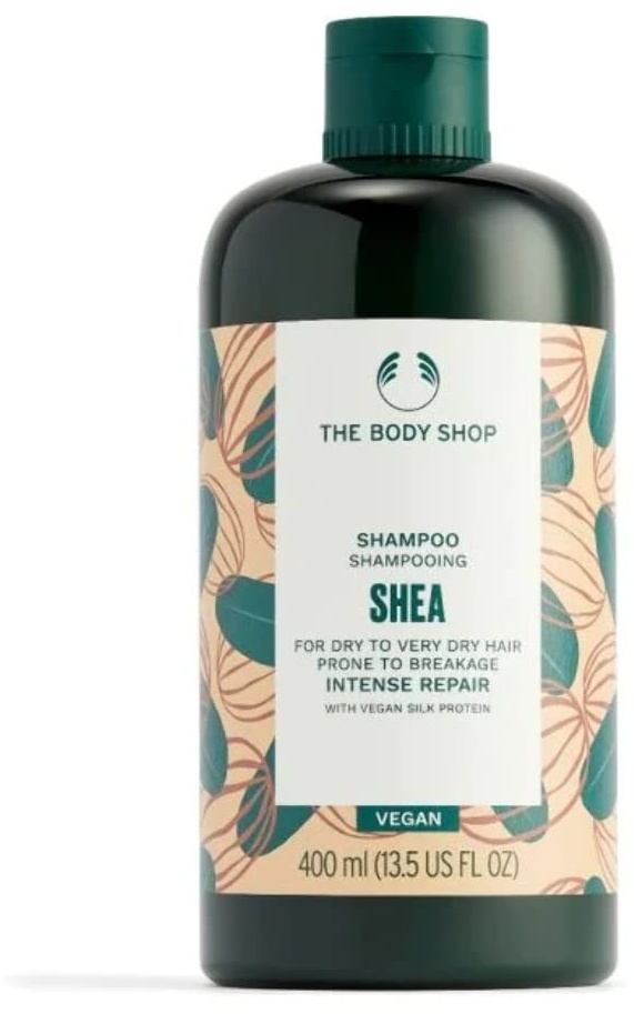 The Body Shop Shea Intense Repair Shampoo Feuchtigkeitsspendend für trockenes Haar, 400 ml