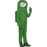 Sus Looking Groene Space Invader Onder Ons Astronaut Kind Kostuum