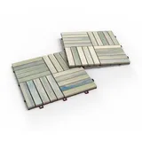 iWerk Holzfliese Akazie Stone Grau 30 x 30 x 1,5 cm 10 St.