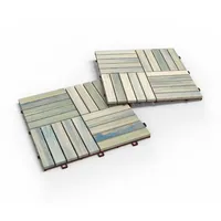 iWerk Holzfliese Akazie Stone Grau 30 x 30 x 1,5 cm 10 St.