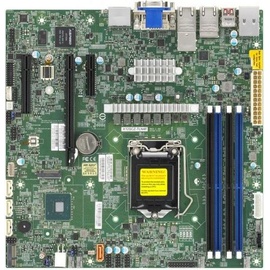 Supermicro MB Supermicro Intel 1200 X12SCZ-TLN4F-B W480E Bulk (LGA 1200, Intel W480E, mATX), Mainboard