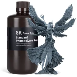 Elegoo Standard 8K Resin, Gewicht: 1 kg, Farbe: Space Grey