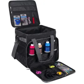 Phoenix Phönix Overlocktasche Quilt Design schwarz