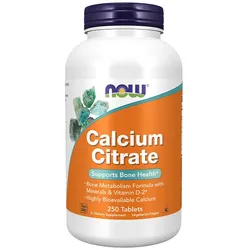 Now Foods Calcium Citrate (250 Tabletten)