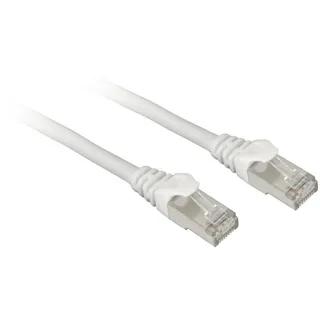 Sharkoon Patch. SFTP Cat7a Rohk wh 1.0m| LSOH (S/FTP, CAT7, 1 Meter