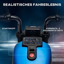 Homcom Kindermotorrad Elektrofahrzeug blau (1-tlg)