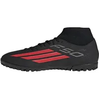 adidas F50 Club Mid Cut TF Herren core black/lucid red 39 1/3