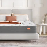 Sweetnight Federkernmatratze 90 x 200 cm Tonnentaschenfederkernmatratze mit Kaltschaum Mittelfest Härtegrad h2 Höhe 25 cm (90 x 200 x 25 cm)