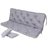 TexDeko Bankauflage 150 x 56 x 50 cm grau 1 St.