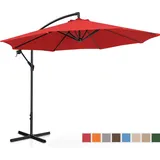 Uniprodo Ampelschirm Ø 300 cm neigbar rot
