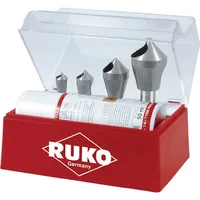 Ruko Kegel- und Entgratsenker-Satz mit Querloch 90° HSS Co 5 5-teiliger Kegel- und Entgratsenker-Satz