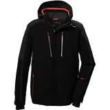 KILLTEC Herren Skijacke/Funktionsjacke mit abzippbarer Kapuze und Schneefang KSW 69 MN SKI JCKT, schwarz, S, 41956-000