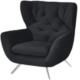 jette home Hochlehnsessel Caldara ¦ schwarz ¦ Maße (cm): B: 100 H: 106 T: 95.0