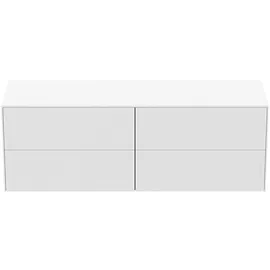 Ideal Standard Conca Waschtisch-Unterschrank T4325Y1 ohne Ausschnitt, 4 Auszüge, 160x50,5x55 cm, Weiß matt lackiert