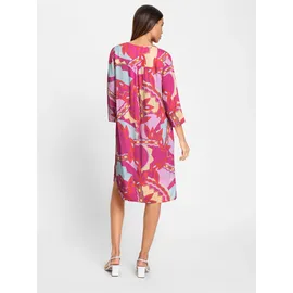 Heine Etuikleid Druckkleid Mehrfarbig Orange 46