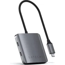Satechi Aluminum 4 Port USB-C Hub space