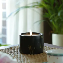 MARELIDA LED Kerze 8,5 cm schwarz