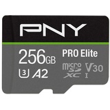 PNY Pro Elite R100/W90 microSDXC 256GB Kit, UHS-I U3, A2, Class 10 (P-SDU256V32100PRO-GE)