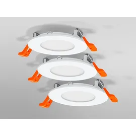 Osram HOMELIGHTING Downlight Slim Set 3 x 85mm 3000K 4099854445866 Einbau-Slim-Downlight mit integriertem Treiber 4.50 W 720 lm - Weiß