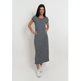 Seidel Moden Sommerkleid Gestreift Blau 36