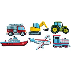 Eduplay Magnetpuzzle Transport mehrfarbig