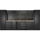 Kraftwerk, Werkstattschrank, MOBILIO BLK 6er Komplett-Kombi mit Lochwand Buche (392 cm, 200 cm)
