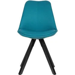 Finebuy 2er Set Esszimmerstuhl Küchenstuhl Stoff Stuhl gepolstert mit Lehne