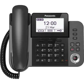 Panasonic KX-TGF320E, DECT-Telefon Anrufer-Identifikation Schwarz,