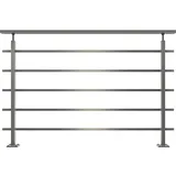 DOLLE Geländerset Aluminium Eckig für Bodenmontage 150 cm