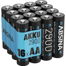 Absina Akku AA 2650 mAh 16 St.