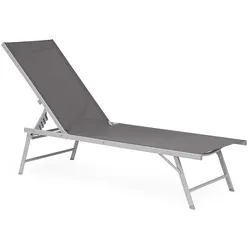 Gartenliege Cayo 4er-Set aus Aluminium, Anthrazit