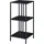 [en.casa] Kumlinge Standregal 80 x 35 x 35 cm Schwarz