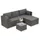 beautysofa SEVILLA Loungeset dunkelgrau