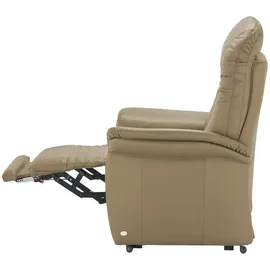 HIMOLLA Sessel 7706 Leder 101 x 112 x 101 cm Beige elektrisch