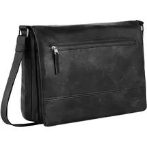 CAMEL ACTIVE Herren, Traces Umhängetasche mit gepolstertem Laptopfach schwarz,