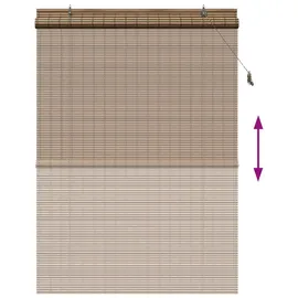 vidaXL Bambusrollo 160 x 220 cm Braun