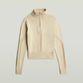 G-Star Milano Half Zip Knit Weiß XS