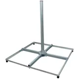Premium X PremiumX Balkonständer PROFI 4x 50x50cm Stahl 1m Mast 60mm SAT Flachdach-Ständer Halterung für Satelliten-Schüssel