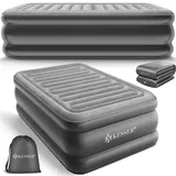 Kesser KESSER® Aufblasbare Matratze Luftbett mit eingebauter elektrischer Pumpe integrierte erhöhte aufblasbare Matratze für Übernachtungsgäste mit Aufbewahrungstasche