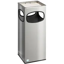 Proregal Kombiascher 4-Fach-Einwurf | 28,4 Liter, HxBxT 66x25x25cm | Edelstahl Aschereinsatz Edelstahl | Mülleimer Aschenbecher Abfalleimer