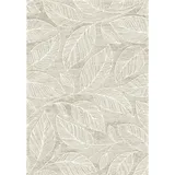 Novel Webteppich Catania, Grau, Weiß, Hellgrau, Textil, Floral, rechteckig, 160x230 cm, Oeko-Tex® Standard 100, für Fußbodenheizung geeignet, Fasern thermofixiert (heatset), Teppiche & Böden, Teppiche, Moderne Teppiche
