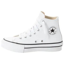 Converse Chuck Taylor All Star EVA Lift Leather Plateau-Sneaker Damen Schwarz/Weiß 32