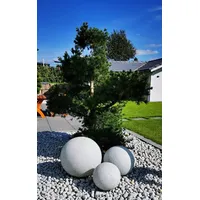 Trango 3er Set 23400GB IP65 Granitstein-Optik Gartenkugel, Kugelleuchte incl.